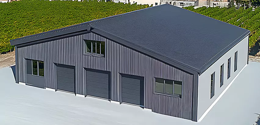 Corrugated Garage Roof Repair in Streamwood