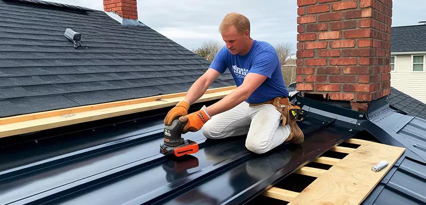 Metal Barn Roof Replacement in Streamwood